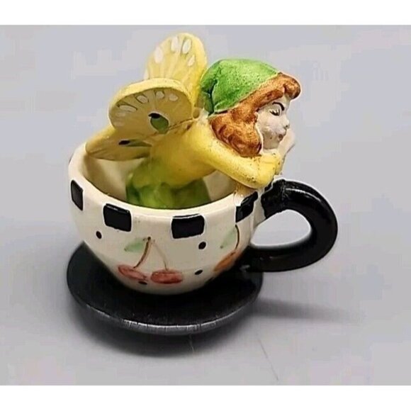 Miniature Fairy Teacup Ceramic 1" - Picture 1 of 6